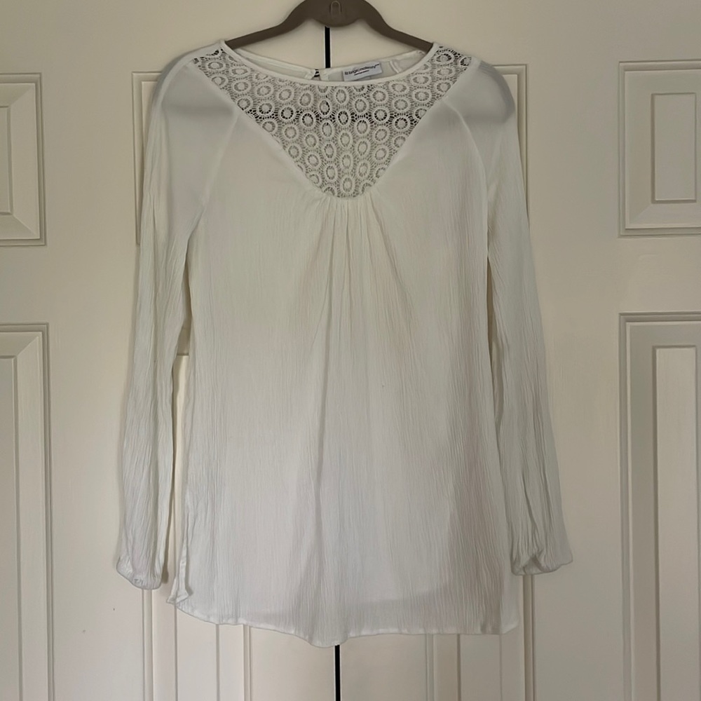 Cream color maternity blouse